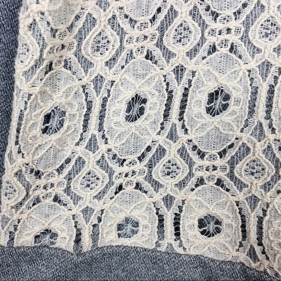 COLDWATER CREEK Gray Knit Lace Overlay Knit Pullover Top 2XL - Picture 5 of 11